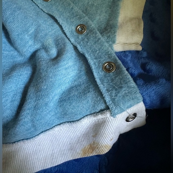 Vintage JCPenney Blue Baby Jogger Outfit with White Trim-Button Up-Rare Find - Picture 9 of 15